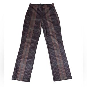 Sanctuary X Anthropologie pull on plaid trousers women XS